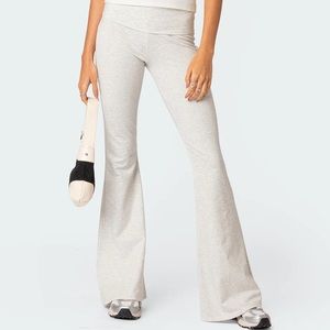 Edikted Gray Flare Pants